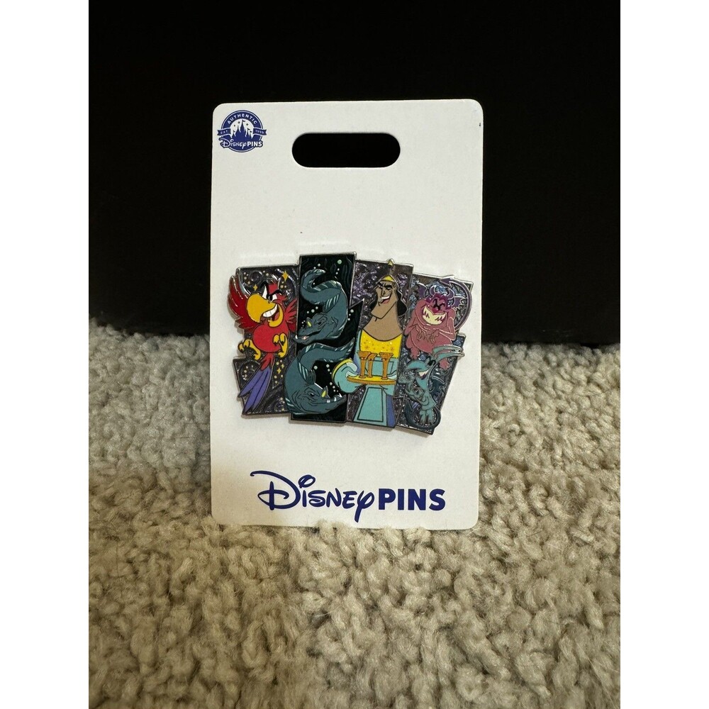 Disney Parks Villains Family Sidekicks Cluster Trading Pin Iago Kronk Panic NEW